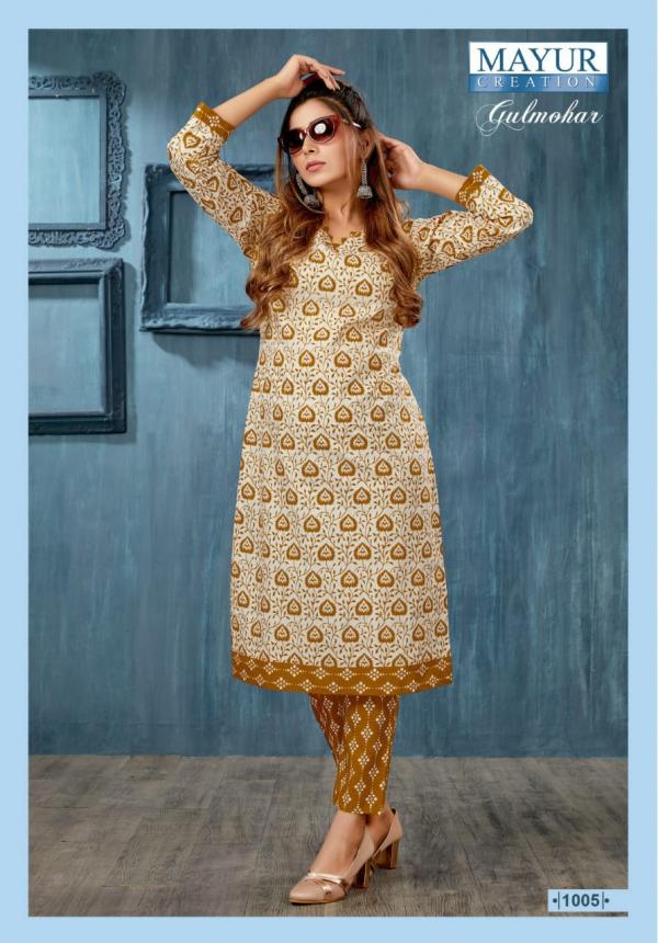 Mayur Gulmohar Vol-1 Cotton Exclusive Designer Kurti With Pant Collection